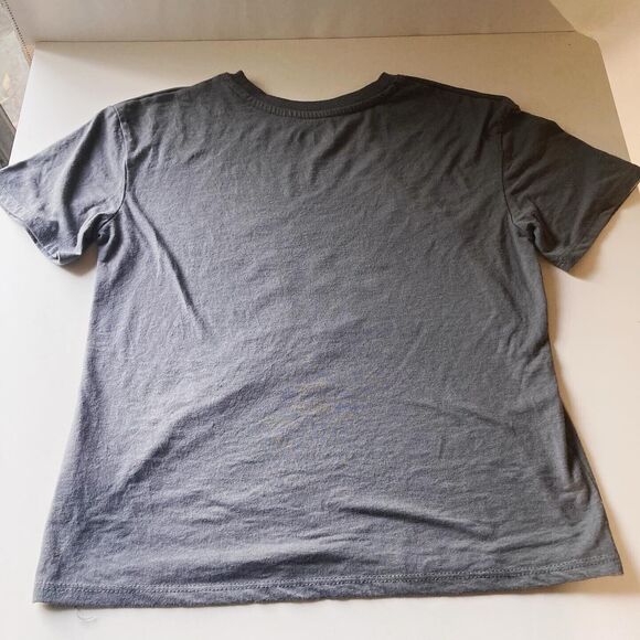 AC/DC Grey Graphic Tee Youth Kids  SIZE MEDIUM 7/8 VTG STYLE T SHIRT band tour - Picture 4 of 4